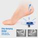 KUOU Orthopedic Gel Cushion Inserts - 1.7 cm Heel Lifters for Comfort | Transparent Shoe Insoles - 2 Pairs - Buy Online on GoSupps.com