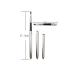 30 Pcs Silver Retractable Lip Brushes Portable Lip Gloss Applicators for Travel | Detachable Makeup Accessories - Buy Online on GoSupps.com
