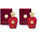 Lattafa Perfumes Opulent Red for Unisex Eau de Parfum Spray 3.4 Ounce (137662) (Pack of 2) Modern 3.40 Fl Oz (Pack of 2)