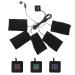 FILFEEL USB Cloth Heater for Heated Vest Electric Clothing Five Heating Pads Heating Element Adjustable Temperature Warmer Tool