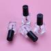 10Pcs 15ml Clear Refillable Nail Polish Bottles - Empty Cosmetic Holders with Brush for Nail Art - Black & White - Buy Online on GoSupps.com