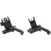 GOTICAL 45 Degree Offset Flip Up Sight - Low Profile Design Front and Rear Flip Up Sights in Black - Buy Online on GoSupps.com