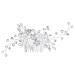 FRCOLOR Wedding Hair Comb Pearl Rhinestone Crystal Bridal Headpiece Hair Clip Barrette Wedding Hair Accessories for Women