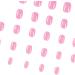 24pcs Short Square Pink False Nails- Press on Nails for Women & Girls | Removable Glue-on Fake Nails - Nail Art Accessories - Buy Online on GoSupps.com