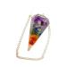 Dowsing Pendulum Healing Crystals Orgonite Crystal Point Scrying Dowser 100% Genuine Gemstone Crystal Pendulum Handcrafted Healing Crystal Gifts Witchcraft Supplies (7 Chakra Orgone)