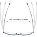 Buy MMOWW 3 Series Pack Foldable Reading Glasses with Telescopic Rod - Anti Blue Light Mini Glasses for Men & Women - Black Red Blue +2.0 Magnification - International Shipping Available - Buy Online on GoSupps.com
