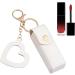 Lipstick case Travel kit Trendy PU leather lipstick organizer with a New Year's love pendant for lipstick and lip gloss white. See description. - Buy Online on GoSupps.com