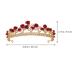 Lurrose Crystal Red Bridal Tiara Crown with Necklace and Earring - Perfect for Wedding, Pageant, Birthday Party - Queen Crown Headband for Women and Girls - Buy Online on GoSupps.com