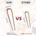 U-Shaped Metal Hair Needles for Long Thick Hair Oversized Hairpins & Clips | 2 Colors Available - Buy Online on GoSupps.com