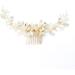 DOITOOL Hair Comb for Bride Wedding Hair Barrette Flower Pearl Comb Bridesmaid Hair Clips Bridal Hair Clips Rhinestone Hair Comb Bridal Hair Comb Clip Wedding Hair Comb Accessories Dress - Buy Online on GoSupps.com