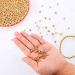 Gold Beaded Spacer Beads - 1200pcs Smooth Round Beads for Bracelet Making - 4mm, 6mm, 8mm - Buy Online on GoSupps.com