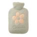 Maies Small hot water bottle with soft cover 1000 ml heat and cold water bottle of cute plush heating bags for hot compresses and cold therapy warm