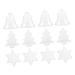Anneome 12pcs Christmas Decoration Ball Ornament Candy Container Clear Christmas Ball Tree Shape Box