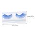 FRCOLOR Blue Long Eyelashes - 2 Pairs Fluffy Cosplay & Halloween False Lashes for Adults | Performance & Costume Eyelash Extensions - Buy Online on GoSupps.com
