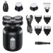 Head Shavers for Bald Men Portable 5 in 1 Men's Electric Shaver Body Trimmer USB Rechargeable Waterproof Mini Shaver Hair Trimmer Nose Hair Trimmer Razor 5-in-1 Black