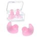Macrohu earplugs to sleep silicone waterproof earplugs dampens noise reusable soft earplugs for sleeping for snoring swimming learning hearing protection (pink-s)