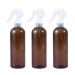 Beaupretty 3 pieces of amber-colored plastic spray bottles Refillable containers for essential oils cleaning products or refillable aromatherapy make-up bottles