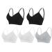 Top With Lace Female Cup Breast Sexy Bras Camisole Vest Women Comfortable Underwear Nursing Bustier Black One Size