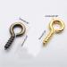 500 Pieces 5x10mm Mini Screw Eye Pin Hooks - DIY Jewelry Accessories (Gold) - Buy Online on GoSupps.com