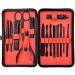 PSGS 1 Set Black Stainless Steel Nail Clipper Cutter Trimmer Scissor Tweezers Knife Ear Pick Grooming Kit Manicure Pedicure Toe Tools (Color : 15pcs Yellow) - Buy Online on GoSupps.com