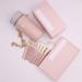 Smokey Peach 12pcs Makeup Brush Set - Premium Blush & Eyeshadow Brushes | Portable 18cm Full Makeup Kit for International Shipping - Buy Online on GoSupps.com