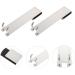 UKCOCO Clothes Rack 6 Pcs No Punching Hook Storage Hooks Kitchen Door Hanger Over Hanging Hook Glass Door Cabinet Door 18X4.2CMx3pcs Silver2x3pcs - Buy Online on GoSupps.com