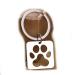 Animal paw dog or cat paw dog paws lucky charm keychain metal silver color |Happiness |Gift |Love |Women |Ladies |Men |Dog |Puppy |Dog breed |Dog cat angular