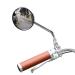 XIFOWE Vintage Bike Mirror Metal bicycle mirrors for handlebars Rearview Mirror Cruiser Bike Mirror Electric Bike Mirror Side Mirror Galvanized Steel Frame for The Retro Bike Parts Circular 1 Pack