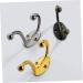 ABOOFAN 4pcs Hook up Bath Towel Hook Jacket Hooks Single Robe Hook Utility Hooks Office Old Fashioned Hanger 9.5X6.7X2.3CM Golden - Buy Online on GoSupps.com