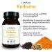 Limava Turmeric Capsules with Selenium & Piperine - 300 mg Curcumin High Dose Vegan 100% Natural No Additives - 200 Pieces in Glass | International Shipping Available - Buy Online on GoSupps.com