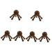 Ultechnovo 6 STK massager with five claws of portable slimming scooters Octopus head massager Heated eye pads pocket ridge made of wood back spa h lzern Wenge W scher