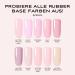 Sincero Salon Rubber Base Gel Powder Pink - UV Gel Nail Polish for Damaged Nails | Strong Nail Protection & Manicure Solution - Buy Online on GoSupps.com