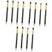 Hemoton 12 Pcs Eye Make-up Brush Kit Eyeshadow Professional Cream Eyeshadow Glitter Makeup Brushes Eyeliner mediumx3pcs Black+goldx3pcs - Buy Online on GoSupps.com