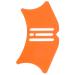 FOMIYES Makeup Eyelash Tools Eye Makeup Make up Aid Tools Silicone Eyeliner Aid Tools Women Make up Tools Shield Blindfold Mascara Auxiliary Third Gear 10.3x3.8cm Orange