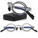 Limfer portable mini blue light blocking reading glasses compact folding for women men fashion anti -uv computer reader jumping hinge housing