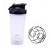 Protein Shaker bottle with Air-Tight Snap-Lock closure Water bottle Water bottle Portable Leak Proof Sports Shaker Cup Plastic for Sport Fitness Food Outdoor Camping-Gym Black