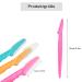 12-Piece Eyebrow Shavers & Facial Razors for Women & Men - Portable Hair Remover for Face Body & Eyebrows in 3 Colors - Buy Online on GoSupps.com