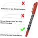 NOLITOY 30 Pcs Lip Mapping Pen Tattoos Using Pen Tattoos Position Marker Plastic Red Make up Drawing Tool - Buy Online on GoSupps.com