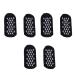 Minkissy 3 pairs socks for foot care socks for dry cracked skin on the feet spa-gel socks boat socks foot care ultimate foot socks black gel protection essential oil