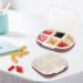 Portable Travel Pill Box - 4 Compartment Daily Organizer for Medicines Vitamins & Fish Oil (Purple - Buy Online on GoSupps.com