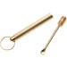 Gold Folding Copper Ear Wax Removal Tool | Portable Ear Cleaner Spoon with Key Ring | Best Ear Wax Removal Supplies for Beauty & Personal Care - Buy Online on GoSupps.com