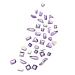 FEIlei 100Pcs Mixed Glass Crystal Hybrid Diamond Rhinestones Nail Art Decorations Drop Rhombus Flatback Stones 3D Gems
