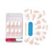 KISS Acrylic French False Nails Kit | Long Coffin White Tip Nails | Ready to Wear Gel & Manicure | Easy Apply Long-Lasting | International Shipping - Buy Online on GoSupps.com