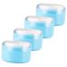 TOYANDONA 4pcs Body Powder Puff Box Travel Container Baby Powder Lotion Makeup Powder Puff Cushion Puff Travel Baby Powder Travel Powder Container Dry Puff Charming Blue Baby Plastic 8x8x6cm Blue