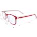Buy Chic Red Nerd Blue Light Glasses for Women | Oversize Magnifying Reading Glasses 1.0x - Perfect for All Face Shapes - Buy Online on GoSupps.com