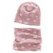 VUCDXOP Baby Children's Cotton Hat Scarf Set Winter Boys Girls Beanie Hats + Tube Scarf Set of 2 Autumn Winter Soft Cotton Beanie Hat Neckerchief Round Scarf Neck Warmer Set Color#2 M (Suitable for 7 Months-2 years old baby)