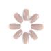 Brishow Coffin Artificial Nails - 24 Pcs Full Cover Natural Ballerina Acrylic Press-On Nails for Women & Girls - Buy Online on GoSupps.com