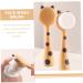 SOLUSTRE Manual Face Brush Household Facial Brush Face Exfoliator Face Washer Face Wash Brush Rose Gold Ribbon Facial Cleaning Brush Manual Facial Brush Miss Handheld Scrub Nylon - Buy Online on GoSupps.com