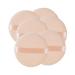 6 PCS 48 mm Velvet Round Shaped Loose Powder Puff with Satin Ribbon Band Soft Makeup Cosmetic Sponge white