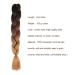 RAYIIS 6 Packs Braiding Hair Kanekalon Synthetic Braiding Hair Extensions 24 inches (6 Packs Ombre black-dark brown-light brown) 6 Packs Ombre black-dark brown-light brown - Buy Online on GoSupps.com